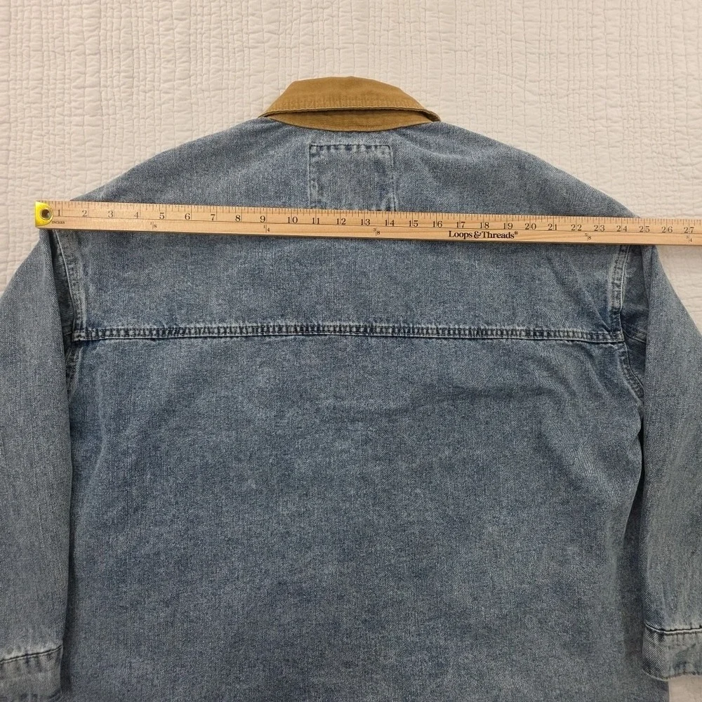 Ashley Vintage Charm Chore Jacket Mens L Large Denim NEW Deep Pockets NWT‎ Barn